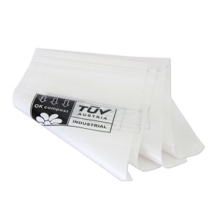 Cheap Clear Frosted Compostable Plastic Zipper Bag Clothes Transparent Packaging for sale