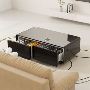 Multifunctional Refrigerator with Refrigerated Drawer Cabinet Coffee Table
