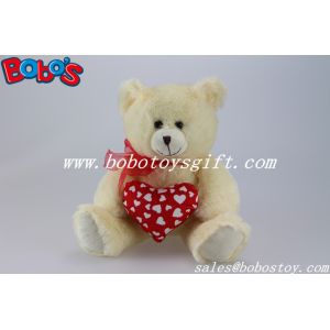 China Personalized Valentines day Teddy Bear With Red Heart Pillow on sale