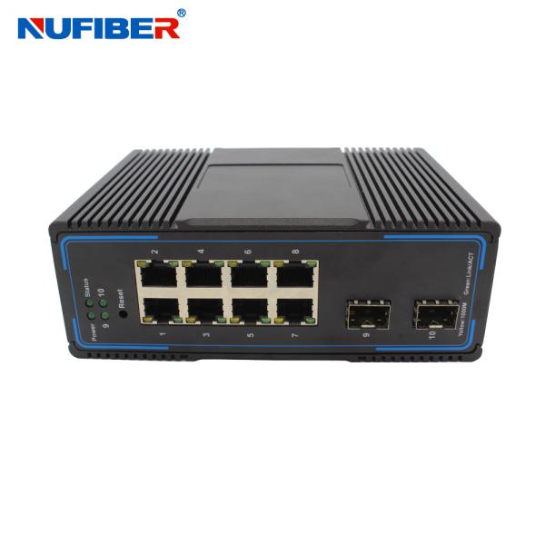 Managed Industrial Ethernet Managed POE Switch 8x10 / 100 / 1000base-T