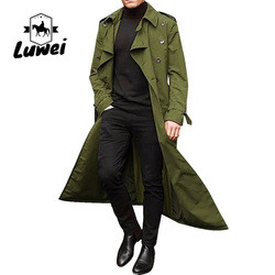 Fashion Chaquetas Windbreaker Erkek Ceket Mens Utility Trench Abrigo Largo