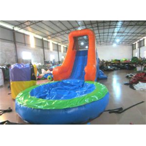 Single slide inflatable water slide small inflatable water slide with pool for