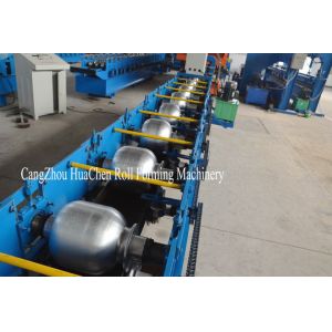 7.5kw Main Motor Gutter Roll Forming Machine Controlled by PLC with Hydraulic