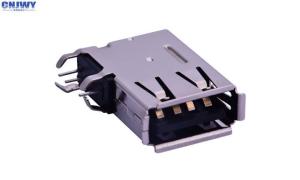 Cheap Custom Micro Usb To Usb Connector , Data Line Plug 90 Degree Usb Connector for sale