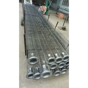 Zinc Galvanization Dust Filter Bag Cage 24 Vertical Wires ISO9001 2008 Certified