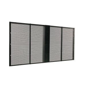 Durable Cabinet Transparent Glass LED Screen For Building Advertising