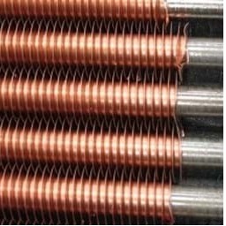 DELLOK High Frequency Weld HFW Solid Fin Tube Cooling and Heating for Air