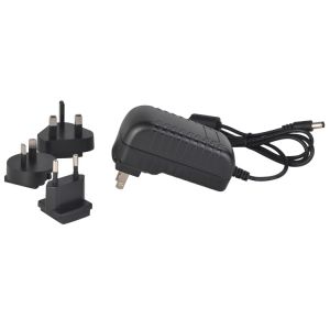 9V 1A Interchangeable Wall Mount Adapter With Polycarbonate Enclosure