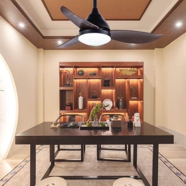 Modern 36In Smart Ceiling Fan Low Noise With Remote Control