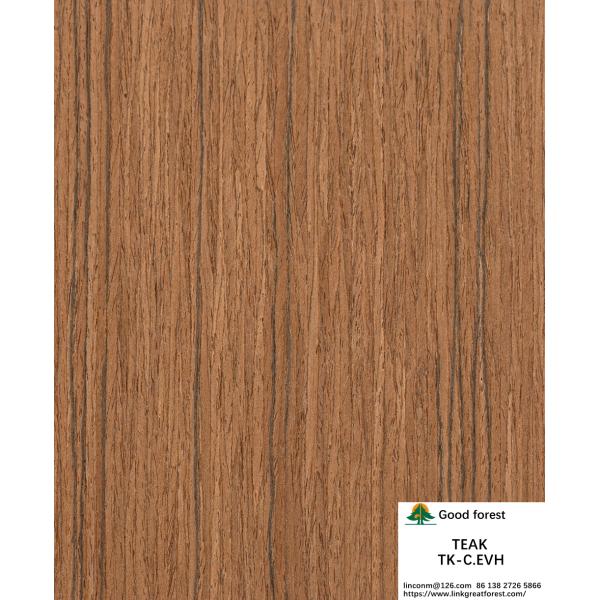Fancy Recomposed Teak Wood Veneer Length 2200mm Customized For Car Interior Yacat TK-1183C / 1699S / EVH