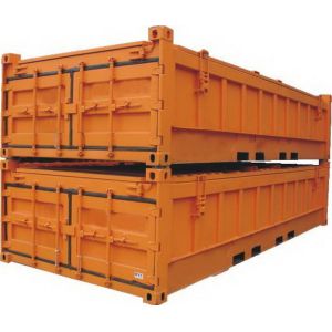 Length 6058MM Half Height Container 20ft Open Top Shipping Industrial