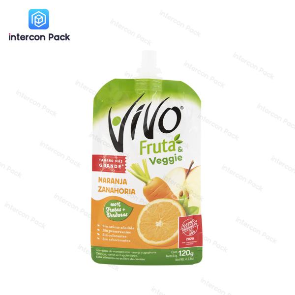 Quality Beverage Plastic Packaging Bag Heat Shrinkable Polyethylene With Nozzle wholesale