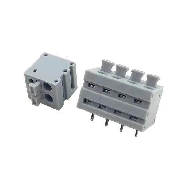Quality HQ211V-2.54mm Pitch Screwless pcb spring terminal block wholesale