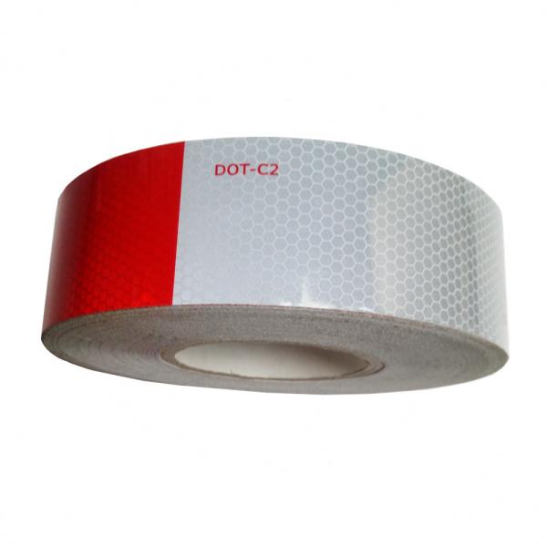 Quality High Visibility Red White Reflective Tape For Vehicle 6 Inchx6 Inch wholesale