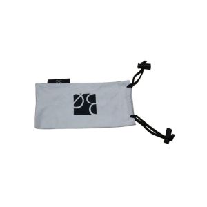 Woven Lable Microfiber Cloth Pouch Double Side Drawstring