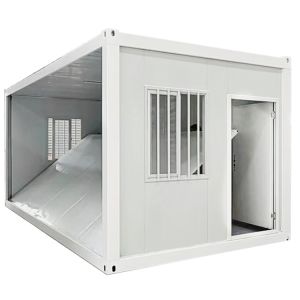 Modified Shipping Container Folding Container Structure for Space-saving