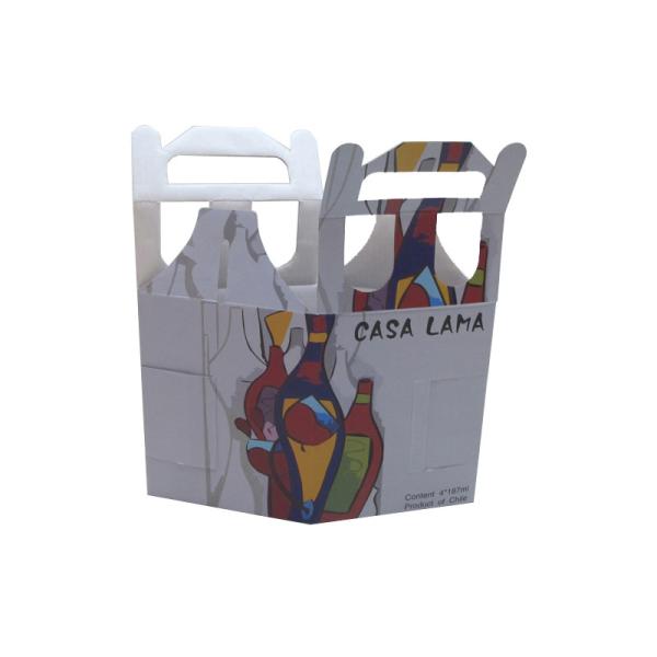 Quality CMYK Wine Subscription Box laminated Arched Wine Shipping Box wholesale