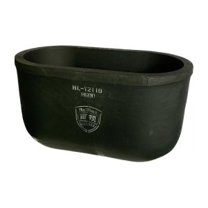 Industrial Metal Melting Silicon Carbide Graphite Crucible Oval Type High