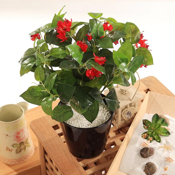40cm Landing Artificial Potted Plant Garden Ornament Evergreen Bleeding Heart Bush