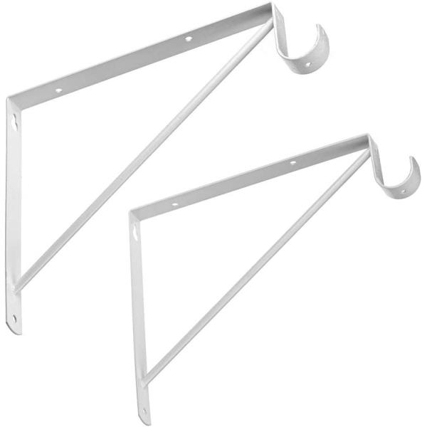 Quality Standard Closet Shelves Bracket with Rod Shelving Support and Screws Easy Installation wholesale