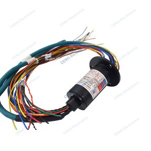 Electric Power and Ethernet Signal Slip Ring combine with RS422 for Industry
