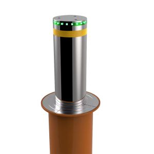 Custom Retractable Security Bollards 219mm Diameter 600mm Height 6mm Thickness