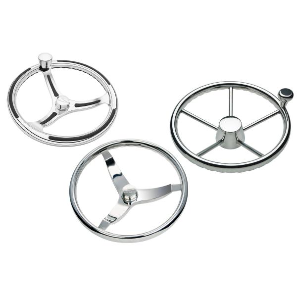 Quality 3/4" Tapered Shaft Sailboat Steering Wheel Highly Polished Marine Yacht Accessories wholesale