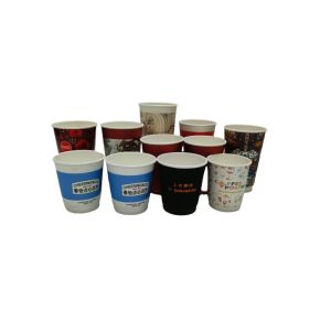 Bulk Carbonated Drinks Tequila Paper Cup Bowl 7 Oz With Handle