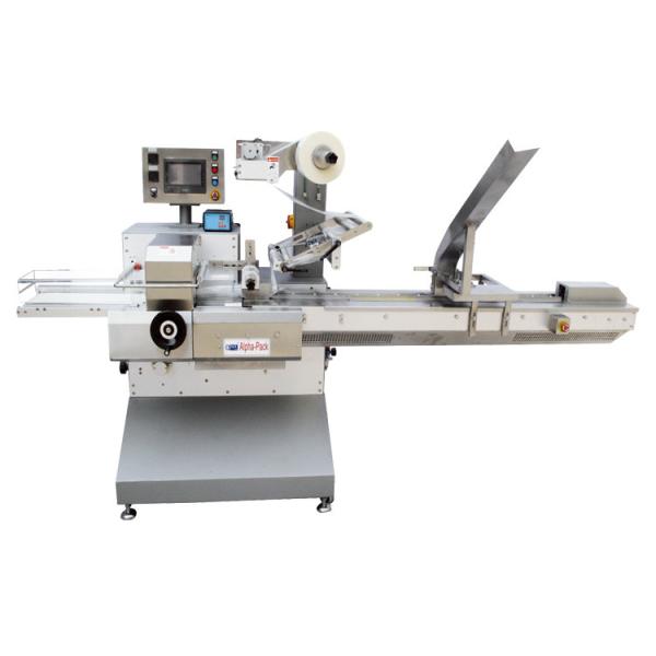 100pcs/Min PLC Horizontal Flow Wrapper , Biscuits 70mm Pack Height Food