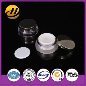 China ABS 20g Acrylic Irregular Cosmetic Cream Jars Custom Plastic Packaging With Lids on sale