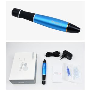 Wholesale Wireless Metal Blue Leather Scroll Pen A1 Permanent Makeup Tattoo Kit