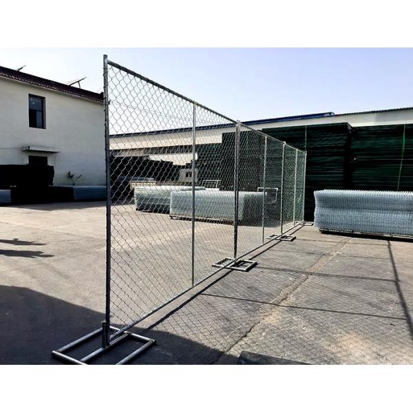 Quality 6x10ft Removable Silvery White Chain Link Temporary Fence wholesale