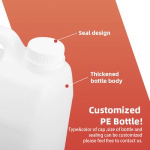 Empty Thickened PE Chemical Plastic Water Bottle With Handle