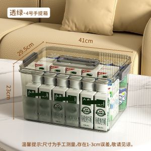 Recyclable container Transparent Storage Box Household Plastic Storage Box Books