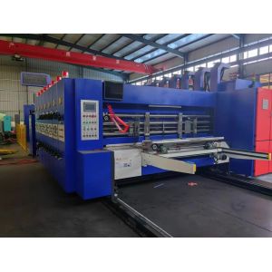Corrugated Carton Box Water-ink Printing Slotting Die Cutting Machine with 2-6