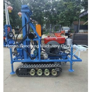 High Performance Depth 160m Portable Water Well Drill Lightweight With 35HP