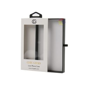 Recyclable Paper Mobile Cover Packaging Box Waterproof Customized With Hanger