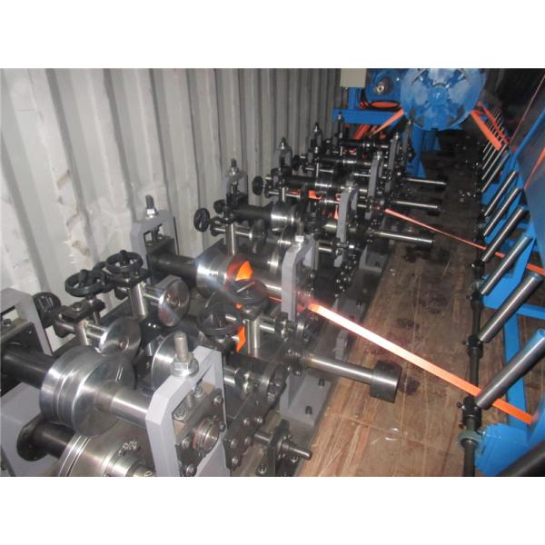 16 Stations Track Cutting Top Hat Roll Forming Equipment with Cooling System Fast Speed