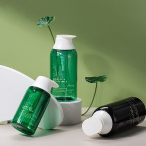 700ml/500ml Black/Green PP Smooth Bottle With white Pump For shampoo lotion