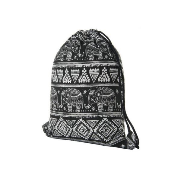 Quality Practical Canvas Drawstring Bags Hiking / Traveling / Shopping Use wholesale