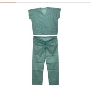Single Use Medical Disposable Scrub Suits Protective Gowns Soft And Breathable