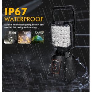 Portable Magnetic Work Light with 27PCS*1W LED Power 7.4V 14400mAh Li-ion