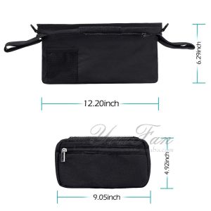 Premium Deep Cup Holders Universal Stroller Organizer