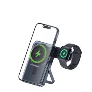 Magsafe Magnetic 3 In 1 Wireless Charger Portable Folding For Travel