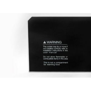 Custom Black 3mm Tempered Induction Cooker Control Switch Panel