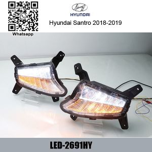 Hyundai Santro 2018-2019 DRL LED Daytime Running Lights car led light manufacturers