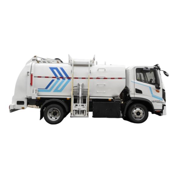High Capacity Pure Electric Garbage Truck with Expandable Bin and Swift