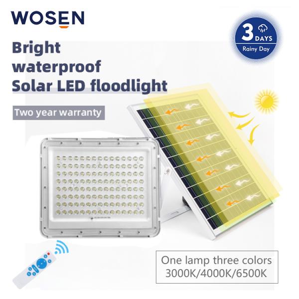 solar led flood light factory IP65 Solar Powered LED Outdoor Lights 100W 6000K LED Flood Light