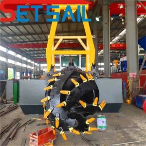 Diesel Set Sail Gold Dredging Machine Hydraulic Dredger with Components Slot