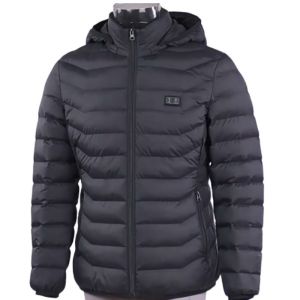 5 Zones Electric Heated Coat Waterproof Nylon Fabric Outcoat 3 Level Temperature